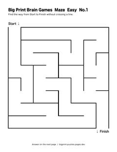 Bold line maze